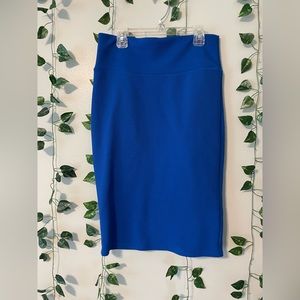 Royal blue pencil skirt - SMALL